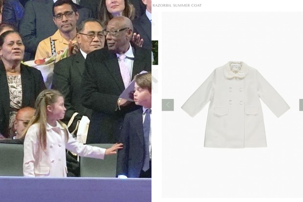 Putri Charlotte tampak mengenakan coat di acara Coronation Concert Putri Charlotte