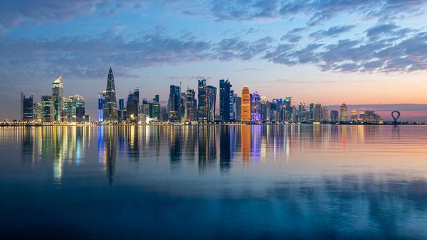 Terpukau Cakrawala Sunrise dari Doha