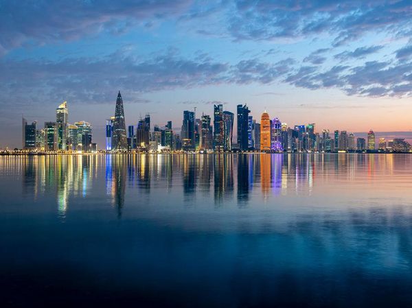 Terpukau Cakrawala Sunrise dari Doha