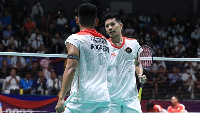 Pram/Yere menjadi penentu emas Indonesia di SEA Games 2023. Foto: dok. PBSI