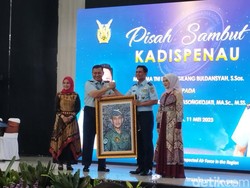 Momen Haru Pisah Sambut Kadispenau Indan ke Agung Sasongkojati