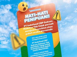 Namanya Dicatut, ICBP Tegaskan Tak Pernah Buka Paket Usaha Warmindo