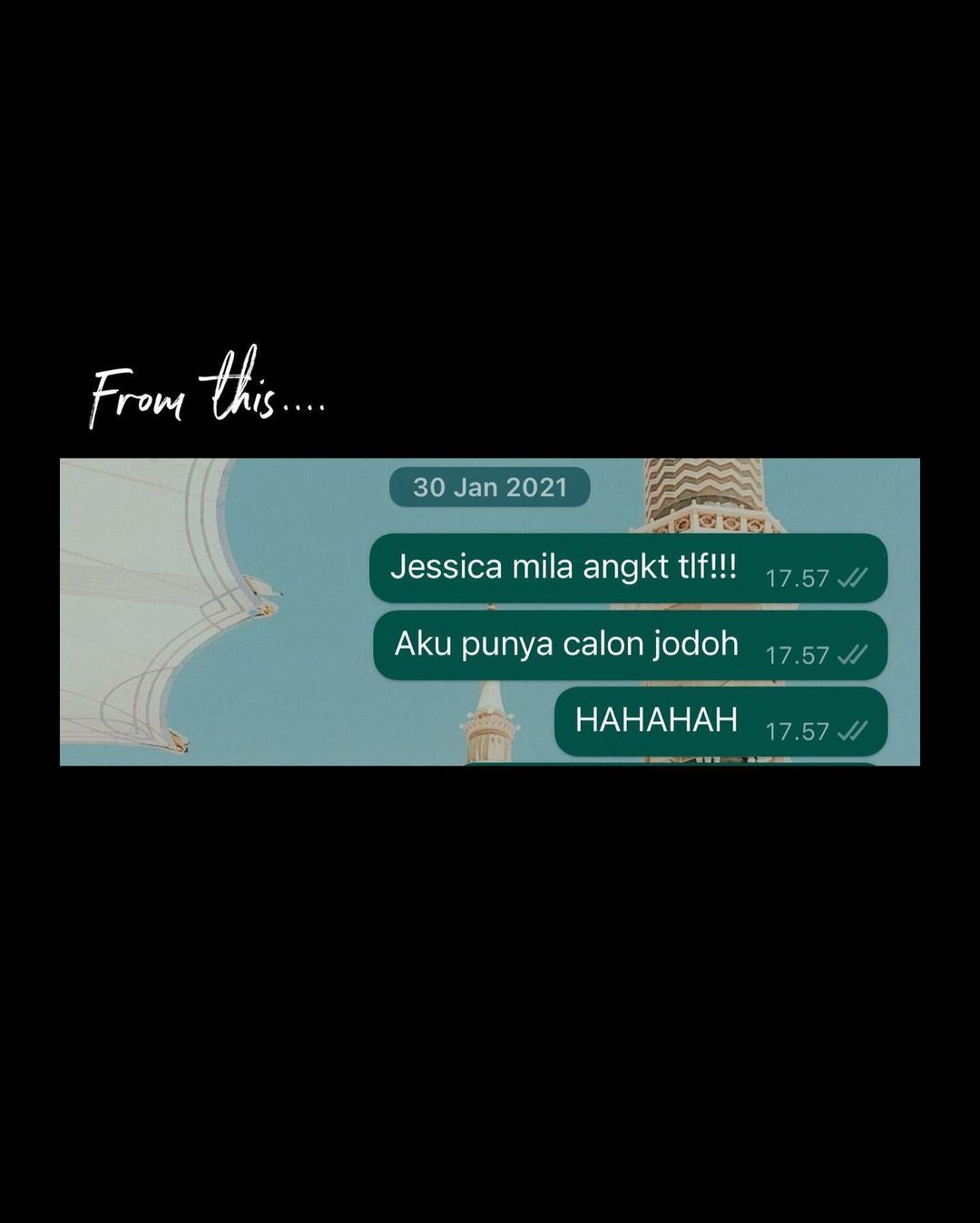 Isi WhatsApp Febby Rastanty ke Jessica Mila saat hendak mengenalkan Yakup Hasibuan.