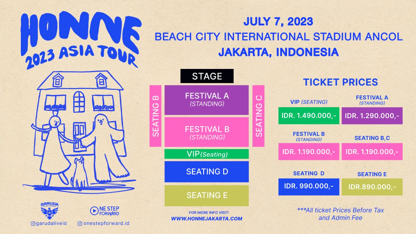 HONNE ASIA TOUR 2O23 di Jakarta