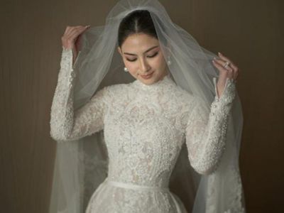 8 Inspirasi Gaun Pengantin Tertutup Para Seleb, Jessica Mila Bak Grace Kelly