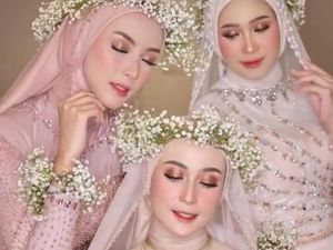 5 Inspirasi Model Hijab Pengantin Kekinian dan Simpel, Bikin Pangling 5 Inspirasi Model Hijab Pengantin Kekinian dan Simpel, Bikin Pangling