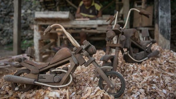 Kreatif! Ada Miniatur Harley Made In Wonogiri