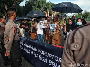 Potret Aksi Kamisan ke-773 di Istana Merdeka