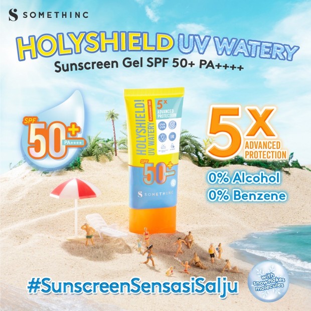 SOMETHINC Holyshield! UV Watery Sunscreen Gel / Foto: shopee.co.id SOMETHINC Holyshield! UV Watery Sunscreen Gel