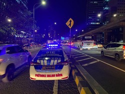 Tol Dalam Kota dari Kuningan Arah Cawang Macet Malam Ini