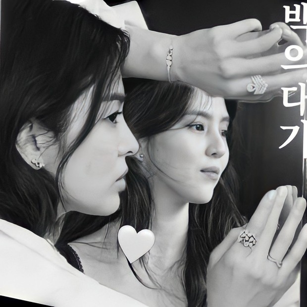 Potret Song Hye Kyo dan Han So Hee dalam lokasi syuting drama 'The Price of Confession'/ Foto: instagram.com/xeesoxee Potret Song Hye Kyo dan Han So Hee dalam lokasi syuting drama 'The Price of Confession'