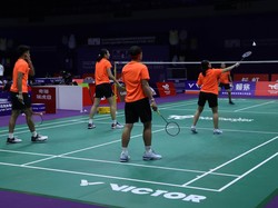 Tim Bulutangkis RI Jalani Latihan Perdana Jelang Piala Sudirman 2023