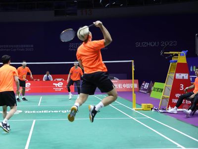 Foto Latihan Perdana Tim Bulutangkis Indonesia di Piala Sudirman 2023