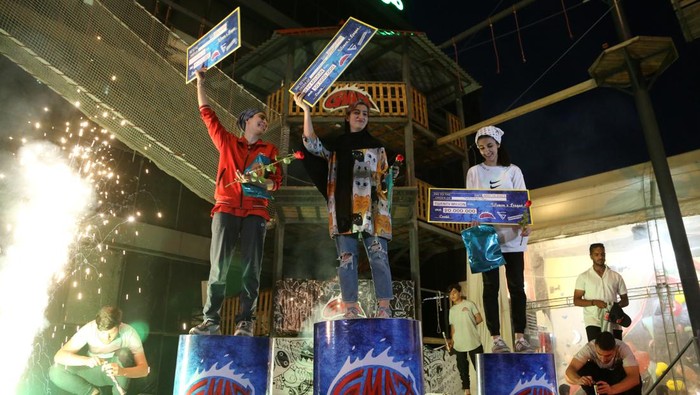 TEHRAN, IRAN - MAY 11: A soccer player performs freestyle football tricks during the National Freestyle Football Championship 2023 in Tehran, Iran on May 11, 2023. (Photo by Fatemeh Bahrami/Anadolu Agency via Getty Images)