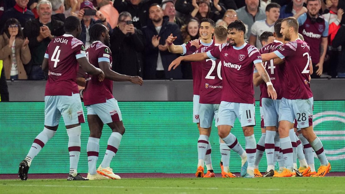 West Ham United menang comeback atas AZ Alkmaar di leg pertama semifinal Europa Conference League. (Foto: ANP via Getty Images)