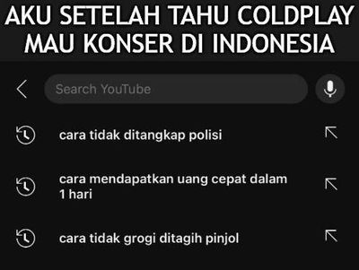 7 Meme Kocak Demi Nonton Coldplay Konser di Indonesia Ini Bikin Bengek