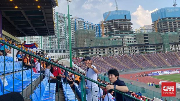 Shin Tae Yong hadir di laga Indonesia vs Vietnam. (Arsip PBSI)