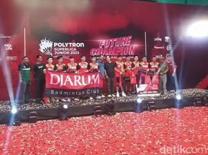 PB Djarum Sabet Juara Umum Superliga Junior 2023 PB Djarum Sabet Juara Umum Superliga Junior 2023
