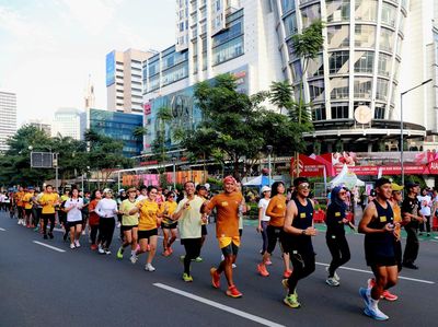 Pemanasan Jelang Maybank Marathon di Bali