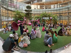 Taman Terbuka di Mal Medan Jadi Favorit Pengunjung
