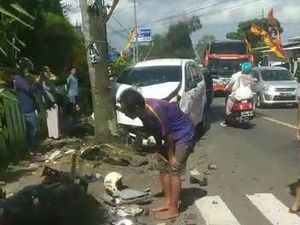 Tabrakan Beruntun di Jalan Wonosari-Jogja, Pemotor Tewas