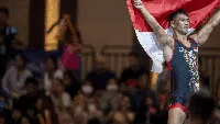 Ekspresi Atlet Indonesia Peraih Medali Emas SEA Games 2023