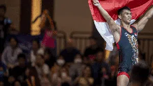 Ekspresi Atlet Indonesia Peraih Medali Emas SEA Games 2023