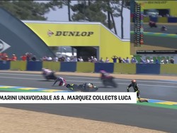 Momen Horor Alex Marquez Merangkak Hindari Maut