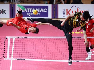 Momen Sepak Takraw Indonesia Gulung Malaysia dan Raih Emas