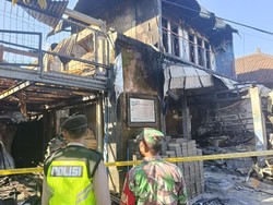 Kebakaran Toko Bangunan di Sanur Kauh Diduga gegara Lupa Matikan Dupa