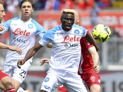 Upaya Napoli mencetak gol tak membuahkan hasil hingga laga tuntas. Monza mampu memenangi laga dengan skor 2-0. AP/Claudio Grassi  