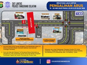 Ada Proyek Underpass, Lalin Jl RE Martadinata Tangsel Dialihkan Saat Malam