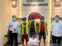 Tiga Sekawan Pengedar Sabu Ditangkap di Lamongan, Ngaku Pesan dari Lapas