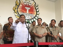 Silaturahmi dengan Purnawirawan Polri, Prabowo Bicara Semua Harus Rukun