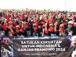Sahabat Ganjar Ajak Para Pendukung Senam Sehat di Tasikmalaya