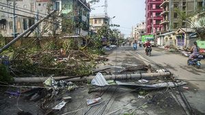 Dampak Terjangan Topan Mocha di Myanmar