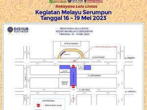 Ada Acara HUT Dekranas, Ini Rekayasa Lalu Lintas di Medan 16-23 Mei