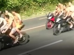 Saat Konvoi Remaja Tak Pakai Baju Bikin Heboh Puncak Bogor