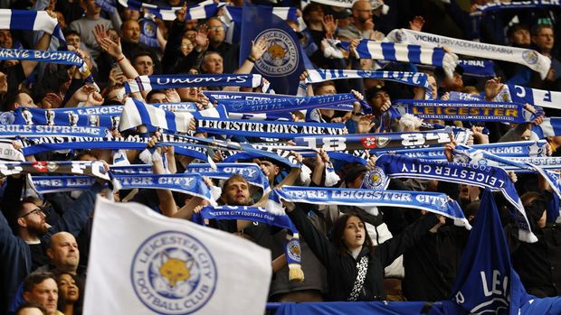 Soccer Football - Premier League - Leicester City v Liverpool - King Power Stadium, Leicester, Britain - May 15, 2023 Leicester City fans in the stands during the match Action Images via Reuters/Andrew Boyers EDITORIAL USE ONLY. No use with unauthorized audio, video, data, fixture lists, club/league logos or 'live' services. Online in-match use limited to 75 images, no video emulation. No use in betting, games or single club /league/player publications.  Please contact your account representative for further details.