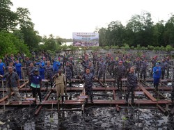 Koarmada III Resmikan KBN dan Tanam 5.000 Bibit Mangrove di Sorong