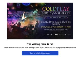 War Tiket Coldplay Kembali Brutal, Netizen Nyerah