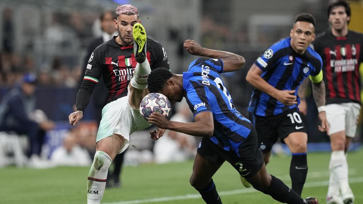 Inter Milan vs AC Milan 0-0 di babak pertama (AP/Antonio Calanni)