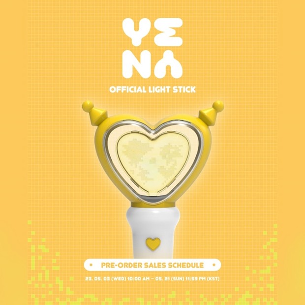 Potret desain lightstick Choi Ye Na/ Foto: twitter.com/yena_official Potret desain lightstick Choi Ye Na