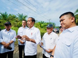 Jokowi Gelontorkan Rp 800 M Perbaiki Jalan di Labura Sumut