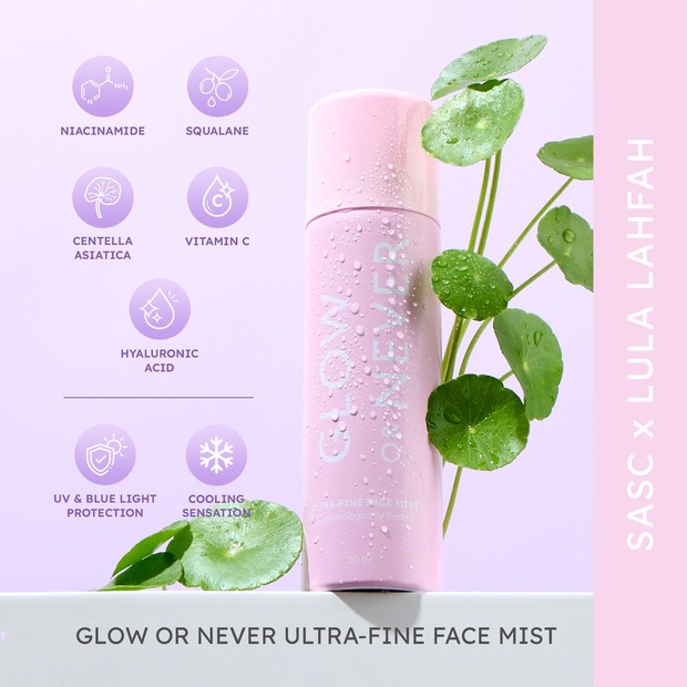 SASC x Lula Lahfah - Glow or Never Ultra-Fine Face Mist