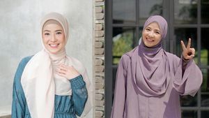 10 Potret Memesona Natasha Rizki Istri Desta dalam Busana Muslimah