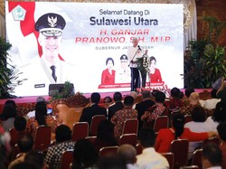 Ganjar Serukan Pesan Toleransi Saat Hadiri Halal Bihalal di Manado