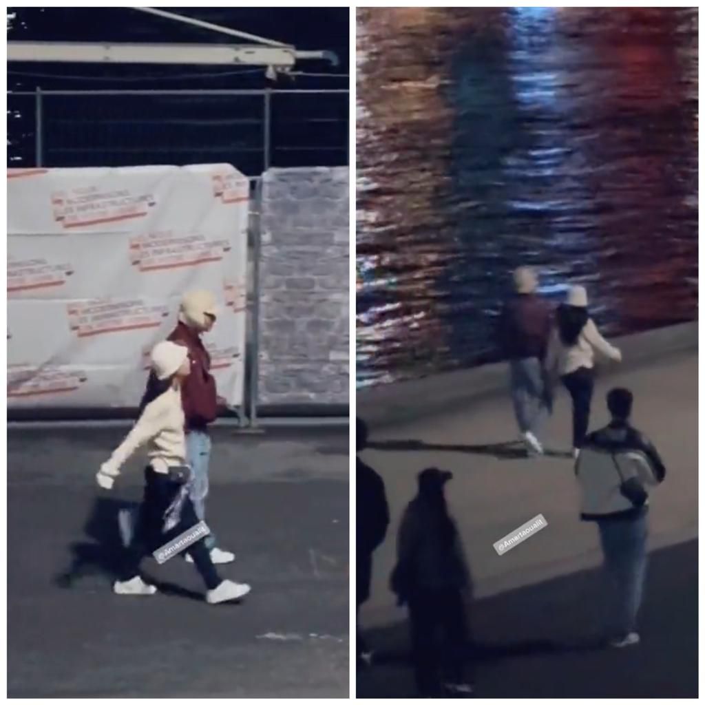 Tangkapan layar video Jennie dan V yang beredar luas