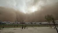 Ngeri! Badai Pasir Mengepung Kota Erenhot di China