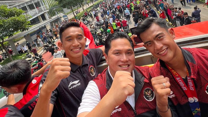 Ketua Umum PSSI Erick Thohir puas dengan keberhasilan Timnas Indonesia U-22 meraih medali emas SEA Games 2023. Ini bisa jadi awal revolusi mental para pemain.